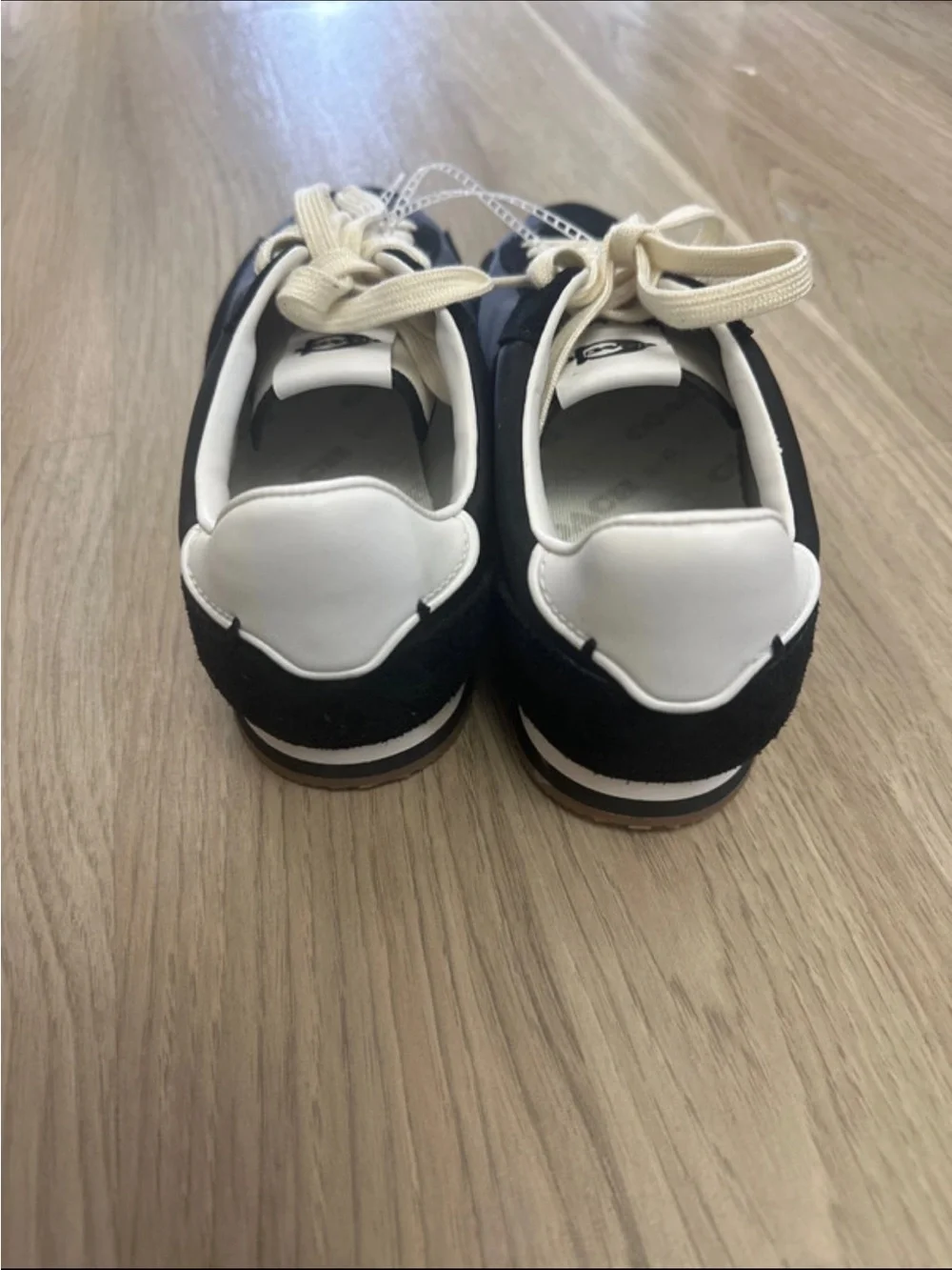 Coach Black and White Low-Top Runner Sneakers